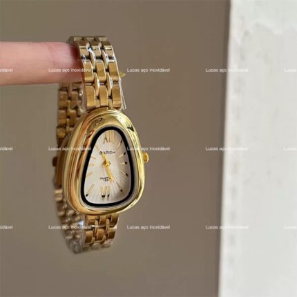 Relógio de aço inoxid