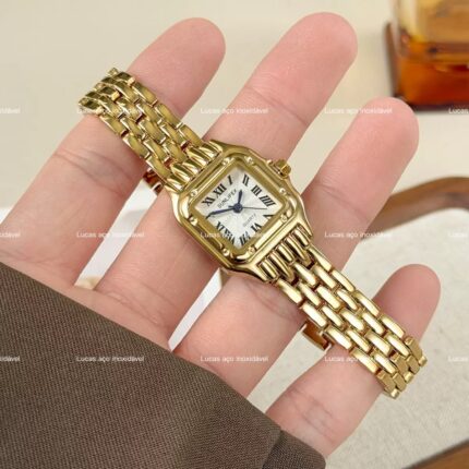 Relógio de aço inoxid